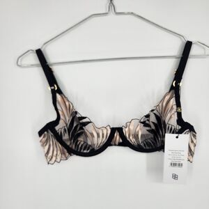 Bluebella 32C Black Pearl Sheer Katerine‎ Wired Bra NWT